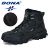 Veiligheidsschoenen bona ontwerpers lederen wandelmannen winter buiten heren sport tochting mountain atletic man 2209222222