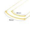 smile necklace titanium steel plated 18K rose gold size glossy full diamond smiley face pendant clavicle chain on behalf of the ha2098