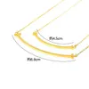 Smile Necklace Titanium Steel Plated 18K Rose Gold Size Glossy Full Diamond Smiley Face Pendant CLAVICLE CHAIN ​​på HA293U: s vägnar