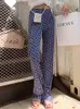 Damesbroek capris chic flare dames hoge taille broeken lente zomer Koreaanse mode casual Harajuku geometrische print pantaloni donna s xxl 220922
