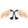 Nail Practice Display Silicone Fake Hands With Stand Art Hand Can Insert False s Sticker and Jewelry Tools 2209229911995