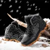 Bottes Chaussures D'hiver Hommes Chaud Fourrure Neige Baskets Militaire Cheville Hommes