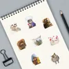 50 Adet İnternet Ünlü Kitty Meme Sticker Komik Kedi Graffiti Çıkartmalar DIY Bagaj Dizüstü Kaykay Motosiklet Bisiklet Çıkartmaları