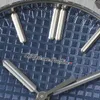 RSF 41 1540 A3120 Automatisch Herenhorloge Blauwe Textuur Wijzerplaat Stick Markers Roestvrij Stalen Armband 2022 Super Editie Pureitme C3