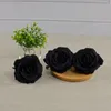 Dekorativa blommor 10st dekroativ faux ros Everlasting High Simulation Relastic Black Flower Ornament Säker och lätt hållbar för