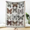 Cobertores Luda Casual Carpet Decor Butterfly Blanket Sofá tecido único Tapestry Throw