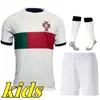 2022 2023 Jerseys de football portugal portugais Ronaldo Bruno Fernandes Bernardo Joao Felix Cancelo Otavio Neves R. Lea Nunes 22 23 Kit de Kit Kid Kid