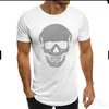 Heren t shirts lugentolo schedel shirt heren ronde nek korte mouw slanke t-shirt zomer mode plus size tees voor mannen