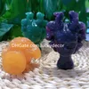 Natural Stone Medusa Skull Mineral Prov Art Fancy Calcite Lepidolite Green Aventurine Fluorite Quartz Crystal Carved Greek Mythological Monster Figurines