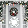 Decorative Flowers Round Hoop DIY Christmas Decoration Wire Wreath Frame Wall Hanging Sturdy For Wedding Metal Valentines Decorations