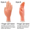 Praktyka paznokci Wyświetlacz miękki elastyczny trening ręczny model silikonowy Salon sztuki zgięcie manekina Fałszywe DIY Manicure Tools 220922