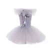 Speciale gelegenheden Gray Pennywise Girls Halloween Kostuum Tutu Jurk Creepy Clown Kids Carnival Cosplay Kleding Kinderen Tulle Fancy Up 220922