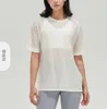 Yoga-Anzug kurzärmeliges Mesh Sport T-Shirt Frauen Tops Schnell trocknende Kleidung atmungsaktiv lose Fitness Sportbluse