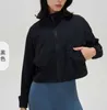 Veste de Fitness décontractée à fermeture éclair, ample, tenue de course à pied, de Yoga, manteau pour femmes, haut de Protection solaire, chemise de sport