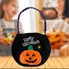 Halloween Family Party Gift Festival levererar Candy Bag Skull Pumpkin Linen Material Unqiue Design Form F￤rgglada handfulla v￤skor f￶r Partys SJ2201 SJ2202