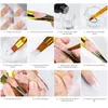 Acrylic Powders Liquids Nail and Liquid Monomer Full Tools Kit Crystal Glitter Tips Manicure Set 220922