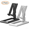 Foldbar telefon Desktop Phone Stand för iPad iPhone Samsung Desk Holder Justerbar skrivbord Fästet Mobil smartphone -surfplatta