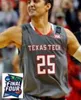 SJ NCAA College TTU Texas Tech Basketball Jersey 21 Khavon Moore 23 Jarrett Culver 24 Avery Benson 25 Davide Moretti cousu sur mesure