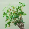 Dekorativa blommor 1pc Sun Resistant Fake Plant Clear Texture Faux Silk Pography Props Artificial Leaves Party Willow Vine Home Wedding