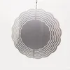 10 inch sublimatie metalen wind spinner woningdecoraties dubbelzijdige warmtepersdruk roestvrijstalen windgong