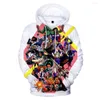 Men's Hoodies The Boondocks 3D 프린트 긴 소매 스웨터 남성 Hoodie 여성 캐주얼 하라주쿠 Streetwear 풀오버 Oversized Clothes