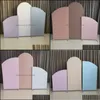 Décoration de fête Trois pièces de mélange de couleurs Tension Tissu Pography Background Arch Backdrop Po Bootarty Drop Delivery 2021 Home Ga Dhpit
