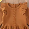 Pagliaccetti Baby Winter Boys Tute Cotton Knitted Girls Outfit Addensare Warm J220922