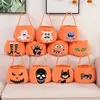 Cestas de Halloween Bolsas de calabaza brillantes Bolsas de festival de fantasmas de dulces para niños Accesorios decorativos RRB15826