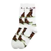 Men's Socks Cute Pet Animal Dog Pig Cotton Casual Women Men Streetwear Funny White Kawaii Short Happy Cartoon