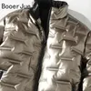 Mens Down Parkas Bomber Jacket Large Size 8Xl 140Kg Coat Winter Bright Face Fashion Cotton Padded Clothes Parka Men 220923