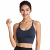 Yoga Roupet Sport Bra Mulher Respirável Anti-Sweat Fitness Push Up Gym Gym Running Top Top Plus Size XXL