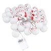 Decorações de natal Snowman Snow String Lights Operated Tree 2 Modos LED para