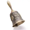 Party Supplies 1PC Hand Call Bell Gold Silver Multi-Purpose Bells For Craft Wedding Decoration Alarm School Church Bar El Vintage