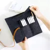 Portable Roll School Pencil Case New Felt Cloth Pen Bag for Girls Boys kawaii Large Capacity Pencil Bags Stationery Supplies 20220923 Q2