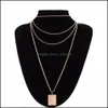 Collares colgantes capas mti ghoker Rec rosa flores colgantes collar para mujeres cadenas de clavículas moda joyería de bar europeo wh