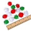 Banners Streamers Confetti Christmas Pom Poms Glitter Decor For Arts Crafts Diy Green White And Red 25 Mm Drop Delivery 2022 Mxhome Amu90