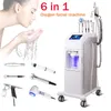 6 en 1 équipement multifonction facial dermabrasion du visage soins de la peau nettoyage en profondeur visage microdermabrasion oxygène salon de beauté SPA machine