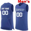 Maglia da basket Sj NCAA College Kentucky Wildcats 5 Immanuel Quickley Malik Monk 3 Keldon Sj hnson 2 Jarred Vanderbilt Kevin Knox II Custom