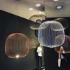 Lâmpadas pendentes Nordic Foscarini Spokes Chandelier Art Iron Cage Led Led Villa Lobby Living Dining Room Home Lines Hanging