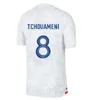 2022 Benzema Mbappe Soccer Jersey Griezmann French Shirts Pogba Dembele Giroud Hernandez Varane Pavaro Kante 22 23 Maillot de Football Shirt Men Men Chids Kitセット