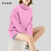 Swetry damskie WYWM Zima Turtle Szyjka Sweter Kobiety 2022 NOWOŚĆ ELEGANT GRYCH SWEATER SWEATER LUSE Podstawowe leniwe slungel dzianinowy skoczek J220915