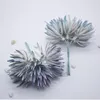 Fiori decorativi 1 mazzo di plastica artificiale neve fiore di loto simulazione corpetto cappello di paglia per la decorazione domestica della festa nuziale 12,5 cm di lunghezza