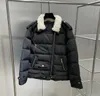 Designer top down coat gilet da donna parka moda classica stampa Abbigliamento donna giacche invernali con collo di pelliccia da motociclista