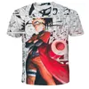 Men's T Shirts Summer Fashion Anime Cartoon Ninja 3D Printing Men's T-shirt Casual Breathable Trend Top Under The Stars