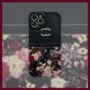 Cas de téléphone de concepteur pour iPhone 14 Pro Max Plus Case Classique C Marque Fleurs Imprimer Luxe Mobile Phonecase Shell 13 12 11 XS XR 8 7 Hot