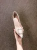 Chaussures habillées talons hauts pour étudiants 2022 tout assorti Stiletto Nude couleur frais fille mi-talon 3249