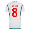 2022 Galler Futbol Formaları BALE WILSON ALLEN RAMSEY wes 22 23 dünya Milli Takım kupası Rodon VOKES Ev Futbol Forması Kısa Kollu Yetişkin Üniformaları taraftarlar