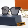 2022 العلامة التجارية الفاخرة 18K Golden chain Sunglasses Fashion Classic Design Square For Men Women Sunglasses UV400 3047