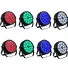 8pack LED Par Light Flat Aluminium 18pcs 10w RGBW Auto Sound DMX512 Master-Slave