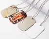 Porte-clés DIY Blanc Sublimation Chien Pet Id Nom Tags Plaques Pour Chats Bijoux Pendentif Personnalisé Les Deux Blanc 3D Transfert De Chaleur Tag WLL1682